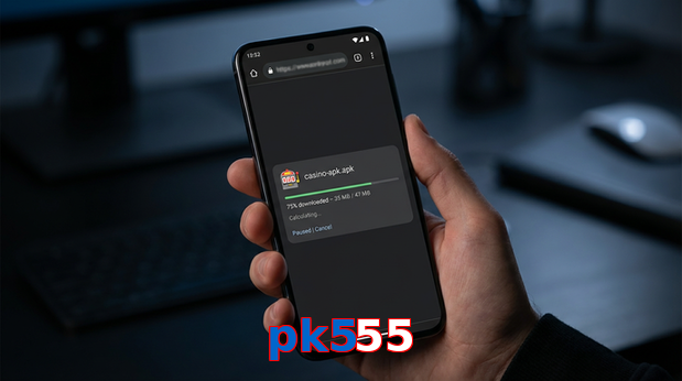 Main screen of Pk555 apk page for PK players